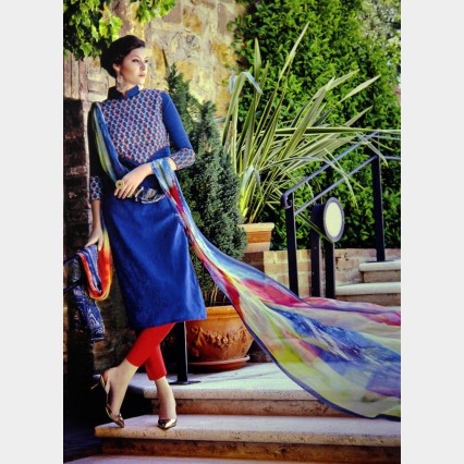 Fair lady’s soft mercerized cotton shalwar Kameez with full embroidery
